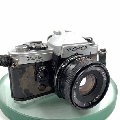 Yashica FX-D Quartz With Yashica DSB 50mm f/1.9 Lens  # TESTED # VGC # 8937