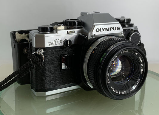 Olympus OM10 35mm Film SLR Manual Camera +Olympus 50/1.8 MC Zuiko Lens TESTED4950