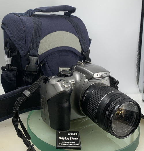 Canon EOS 300D COMPACT DIGITAL SLR CAMERA GREY WITH 1 GB CARD + BAG TESTED-1040