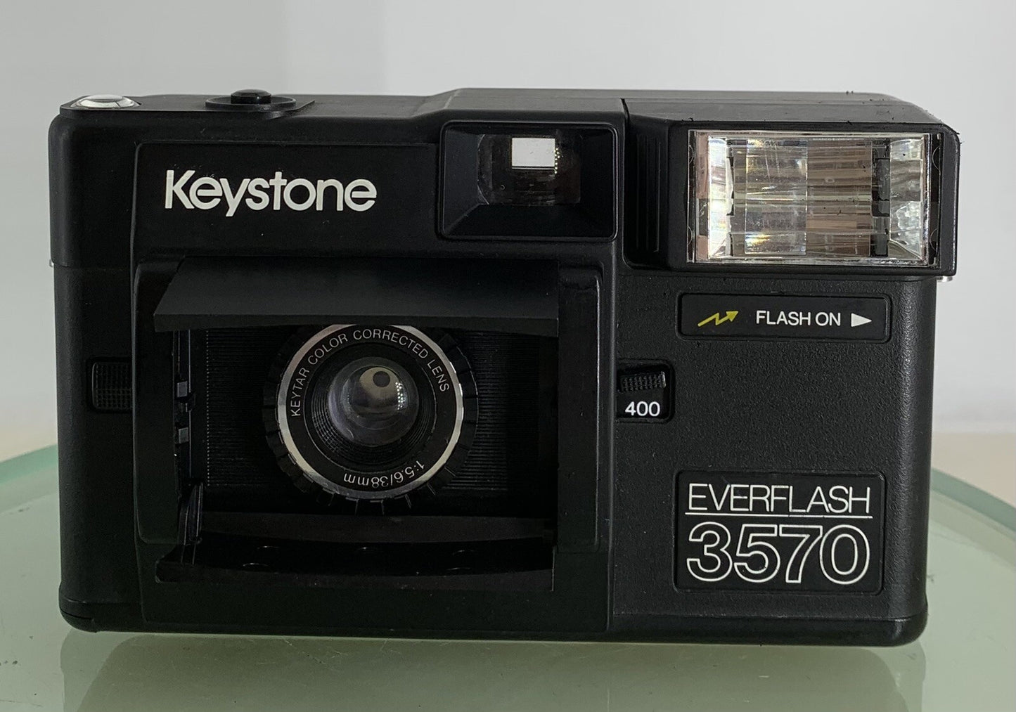 Vintage Keystone Everflash 3570 38mm Camera + Black + Case + Tested - 7921