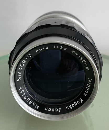 Nikon 135mm F/3.5 NIKKOR-Q Auto Pre-AI Nippon Kogaku Japan Manual Focus Lens 1832