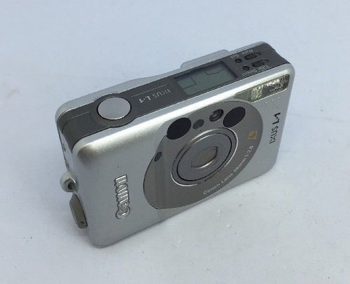 Canon IXUS L1 APS compact film camera in silver. + original case,FULLY TESTED3191