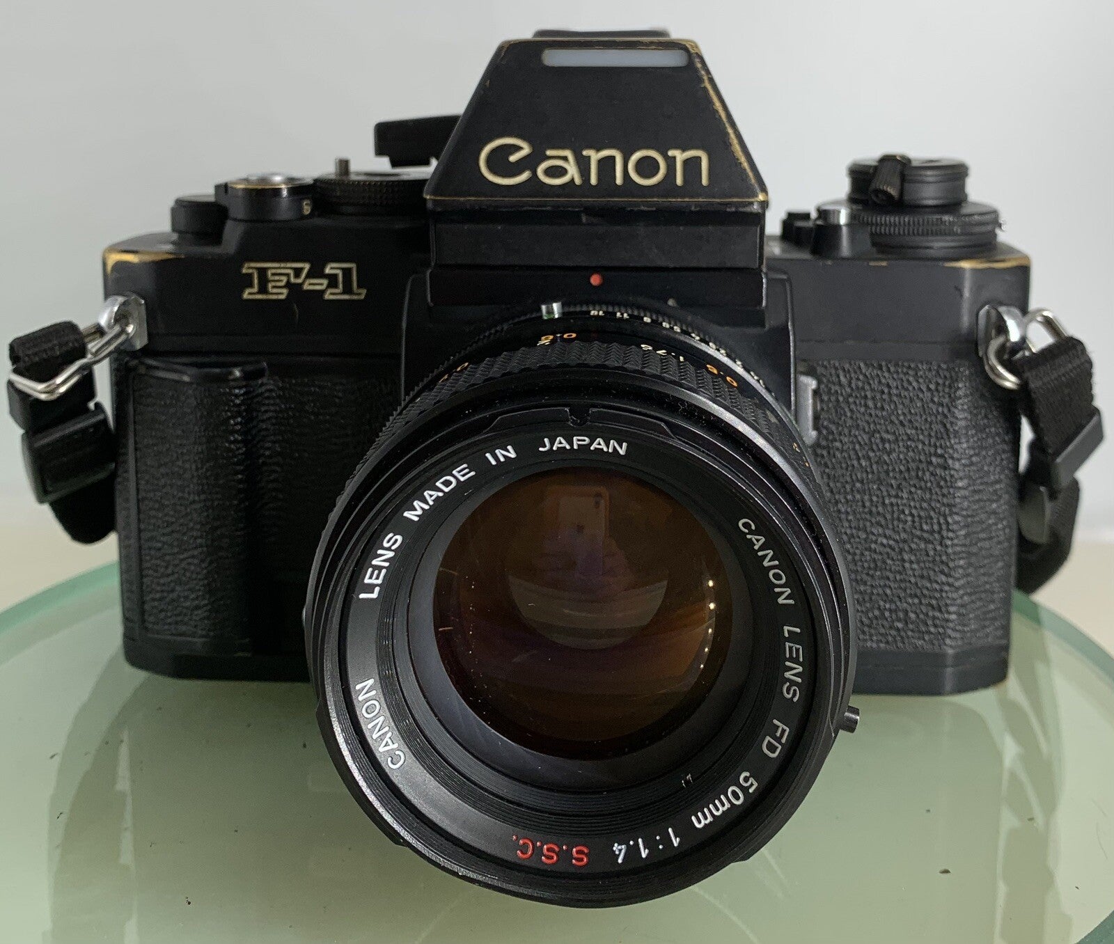 Canon New F-1 35mm SLR Film Camera+ FAST 50mm f/1.4 Prime Lens(CLEAN) TESTED#2161
