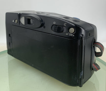 FUJI DL-900 Zoom 38mm-85mm Multi Auto Focus FILM Camera BLACK TESTED - 5686