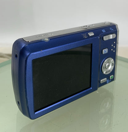 Pentax COMPACT  DIGITAL CAMERA Optio M60 10.0MP BLUE + CHARGER TESTED - 1674
