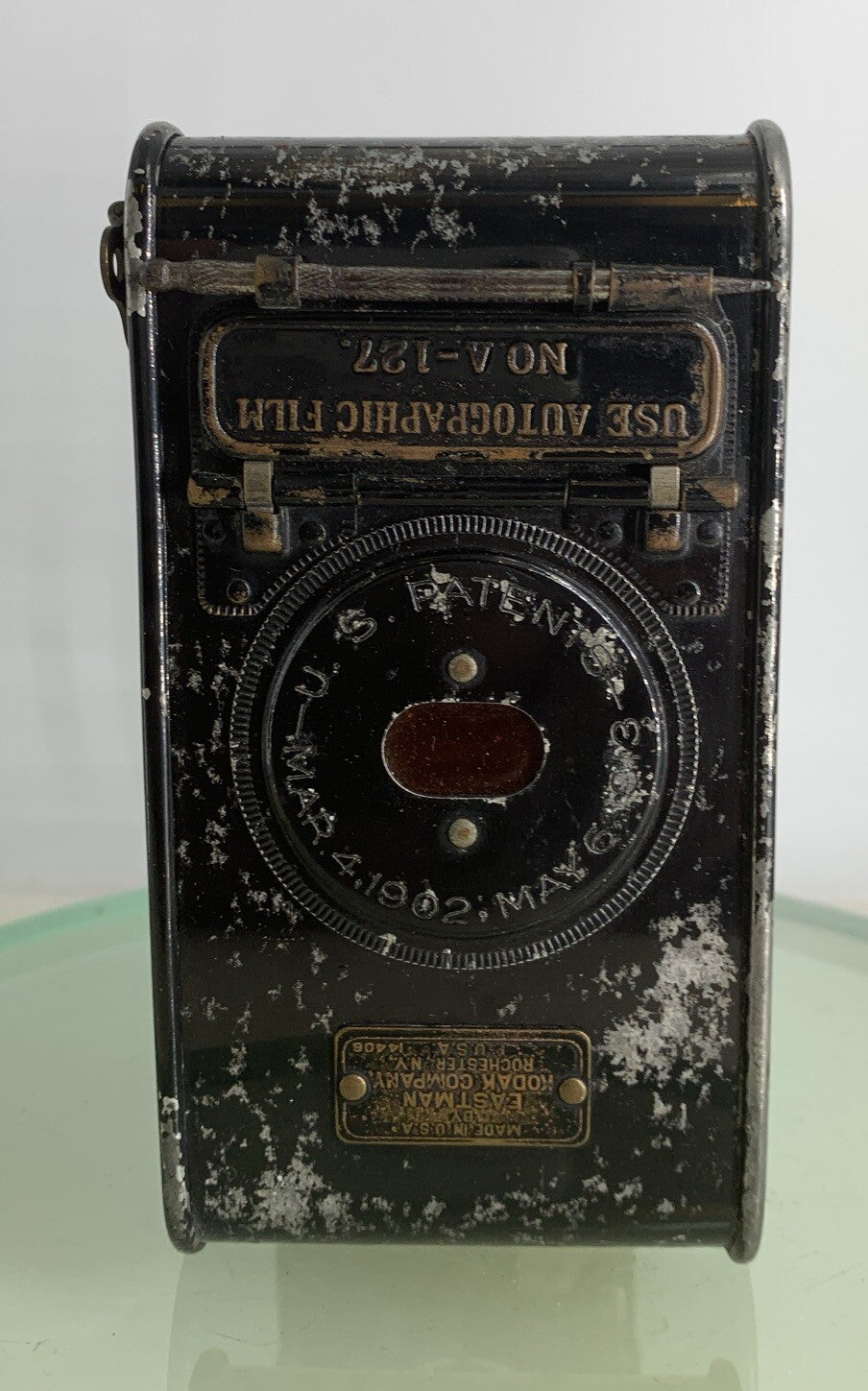 Vintage Eastman Kodak No A-127 FILM Vest Pocket Folding Camera TESTED  With Case5