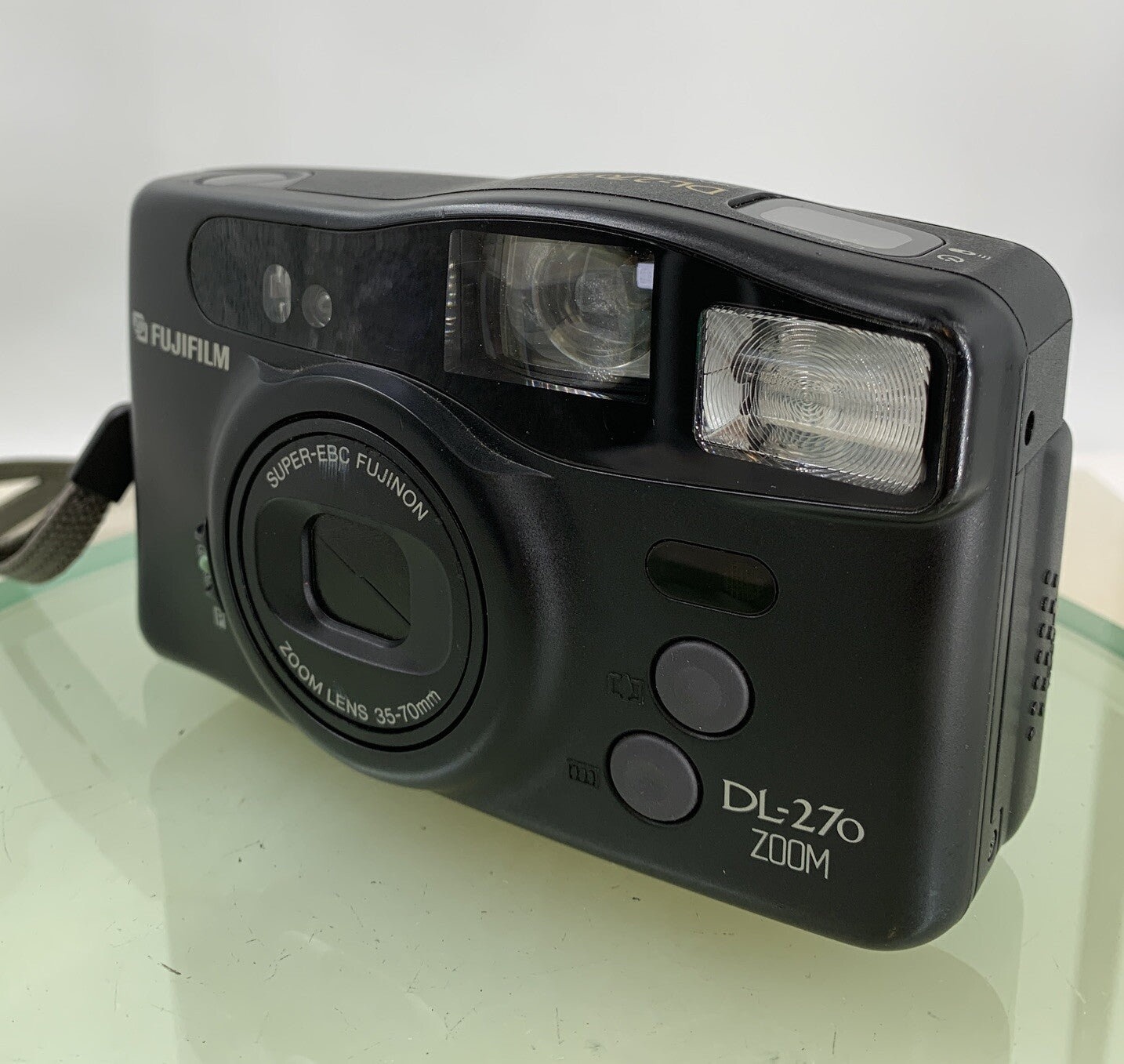 FUJIFILM DL-270 ZOOM SUPER Panorama 35mm Film Camera With COVER TESTED - 9961