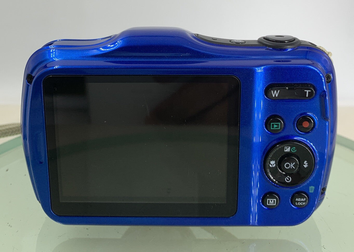 PRAKTICA WP240 WATERPROOF DIGITAL CAMERA BLUE NO CARD ONLY WIRE - TESTED - 2165