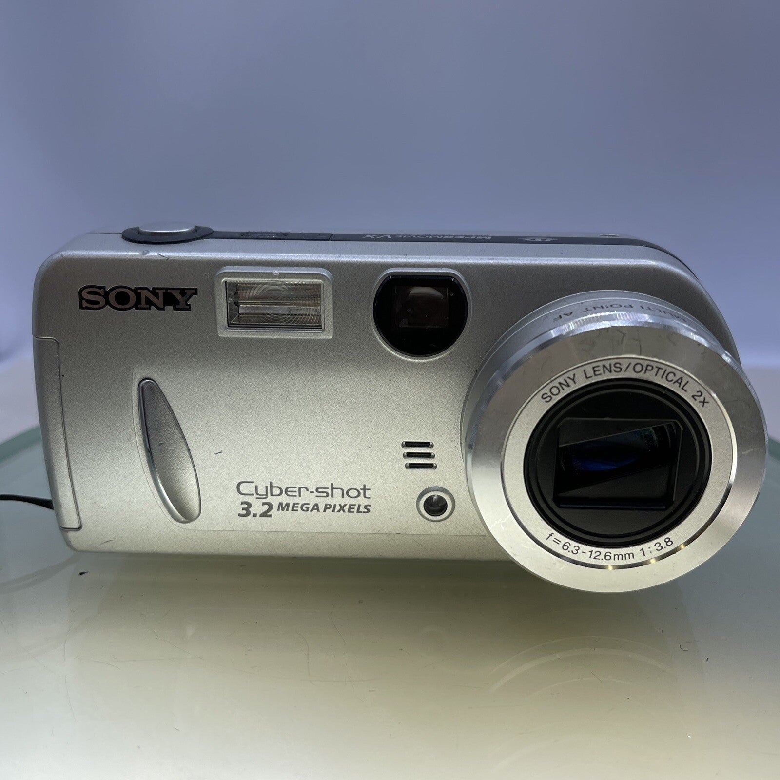 Sony Cybershot DSC-P52 3.2 MP Compact Digital Camera Silver LENS ERROR #231