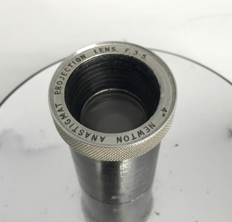 4" newton anastigmat projection lens f.3.5 - in good condition.#B2-172