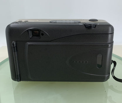 PRETEC KH70 ZOOM AF POINT AND SHOOT FILM CAMERA SILVER WITH COVER TESTED - 8334