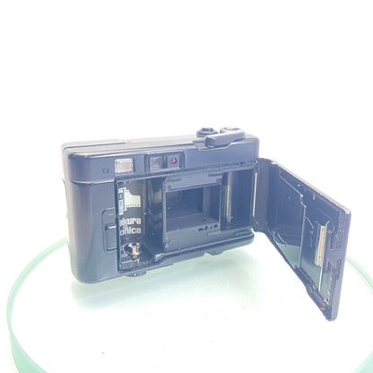 Konica Pop Compact 35mm film Camera with Case Vintage Rare Tested Working #9624