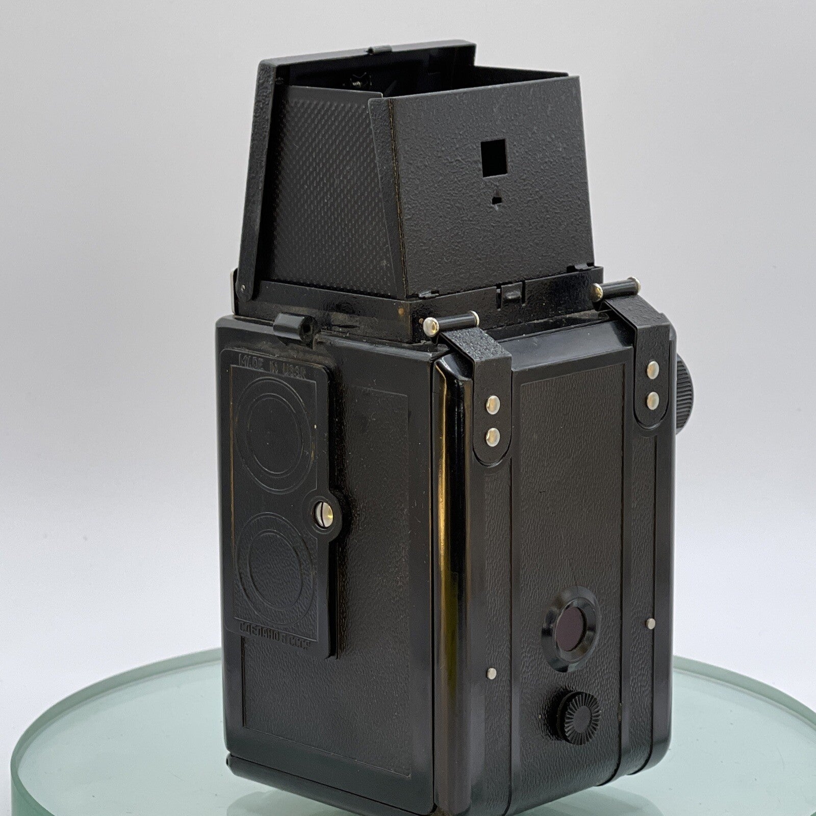 Vintage LUBITEL 2 Twin Lense Reflex (TLR) Camera with Black, Case, Vintage #2773