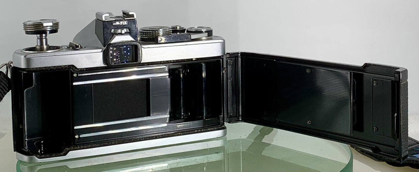 Olympus OM-1 MD 35mm SLR Film Camera &  Olympus ZUIKO  50mm f1.8 Lens- TESTED3077