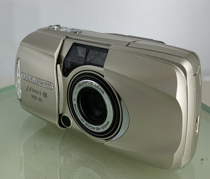 Olympus µmju:-III Zoom Wide 100 - 35mm Compact Film Camera Silver Point & Shoot2