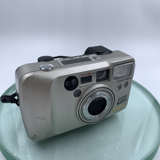 RARE Near Mint] Pentax Espio 928M Silver Point & Shoot 35mm Film #TESTED # 9070