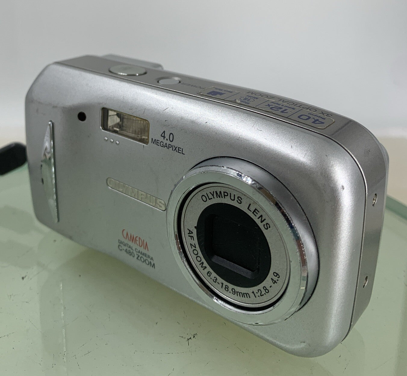 Olympus Digital Camera Camedia C-480 Zoom 4.0MP NO CARD SILVER TESTED - 4212