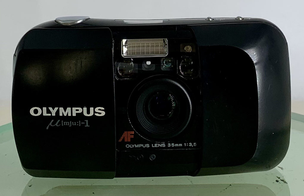 Olympus MJU-1 Compact Camera Analog AF Lens 35mm 1:3.5 Point & Shoot TESTED #3241