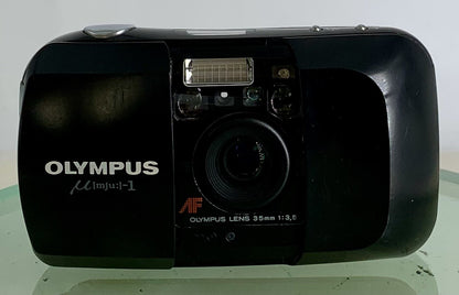 Olympus MJU-1 Compact Camera Analog AF Lens 35mm 1:3.5 Point & Shoot TESTED #3241
