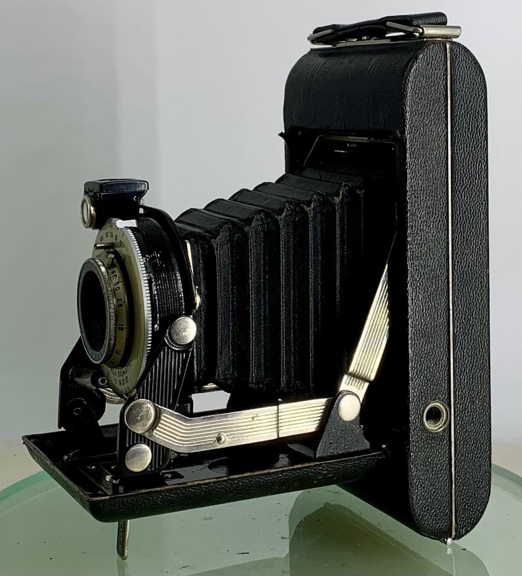 Kodak No. 1 Diomatic Vintage Follding Camera f6.3/105mm-Vintage Leather Case4