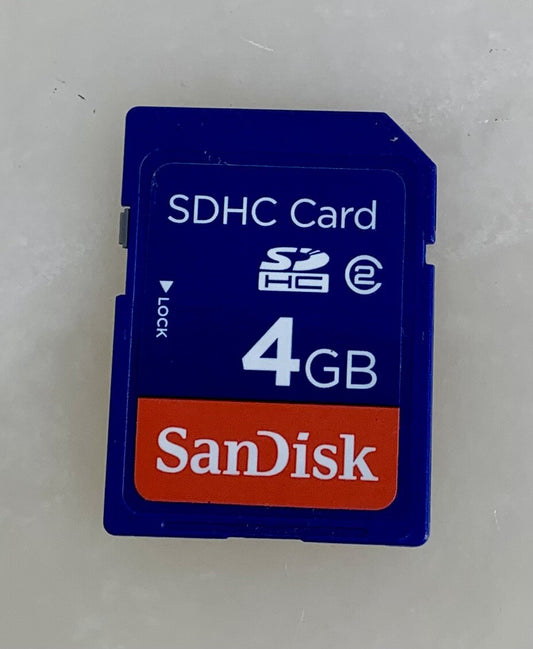 SanDisk SDHC 4GB SD Memory Card Secure Digital Camera #440