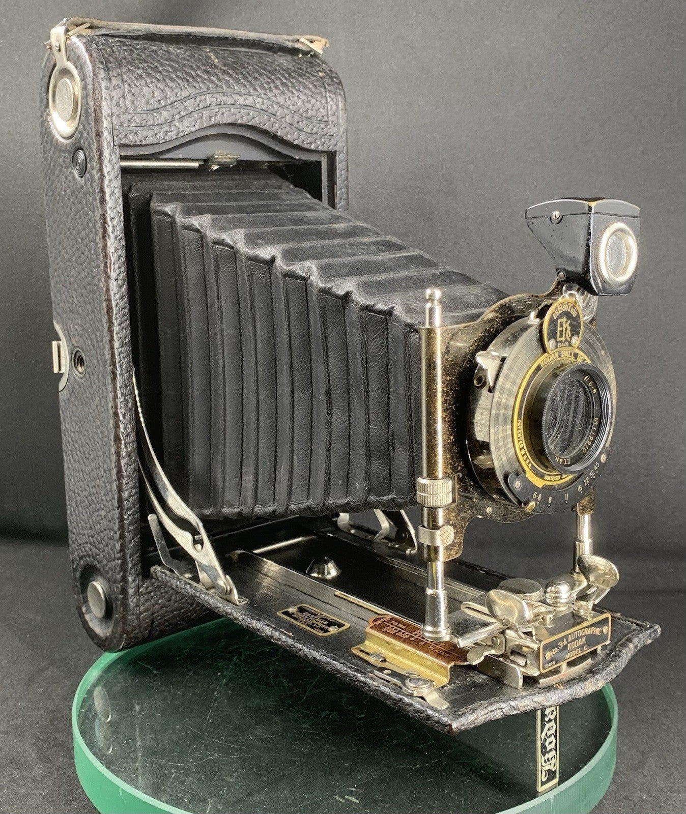 No.3-A Autographic Kodak Model C Antique 1910s Folding 122 Film Camera+BOX#3001