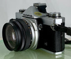 Olympus OM-1N MD 35mm Film SLR Manual Camera with Olympus 50/1.8 Zuiko Lens 3196