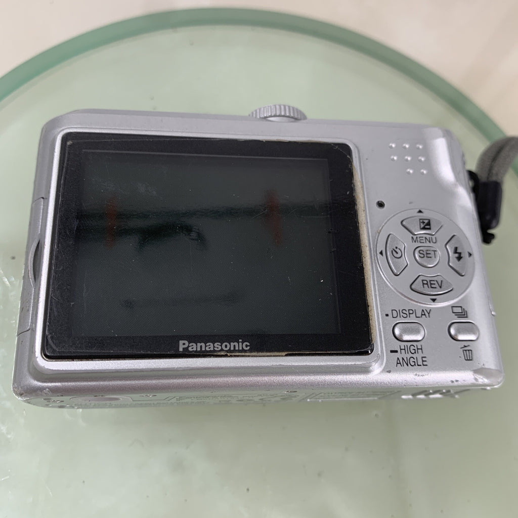 Panasonic Lumix DMC-LZ5 6.0MP Compact DigitalCamera SilverTested,NO CHARGER-7785