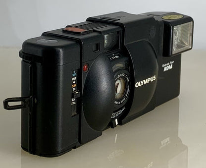 TESTED RARE Olympus XA 35mm Compact Rangefinder Film Camera A9MELECTRIC FLASH2
