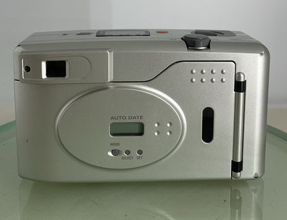 Konica Z UP 90e COMPACT VINTAGE POINT AND SHOOT FILM CAMERA SILVER TESTED - 6615