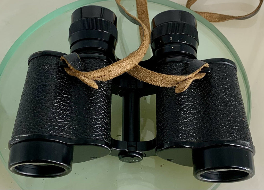 Krombach Wetzlar Germany 8x30 Porrolux Binocular with strap+case+Tested#3133
