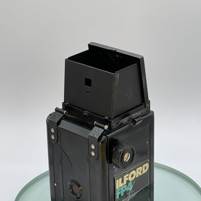 Vintage LUBITEL 2 Twin Lense Reflex (TLR) Camera with Black, Case, Vintage #2775