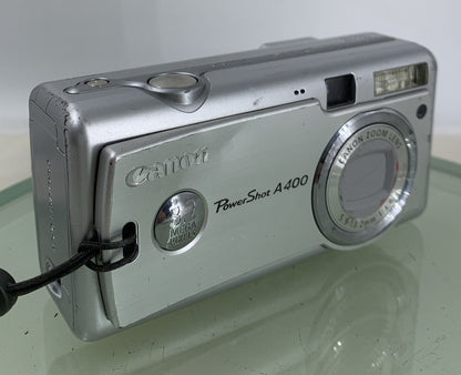 Canon Digital Camera PowerShot A400 3.2MP SILVER NO CARD NO CHARGER TESTED - 1570