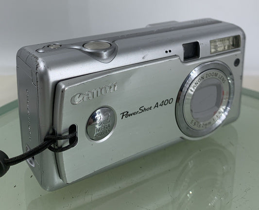 Canon Digital Camera PowerShot A400 3.2MP SILVER NO CARD NO CHARGER TESTED - 1570