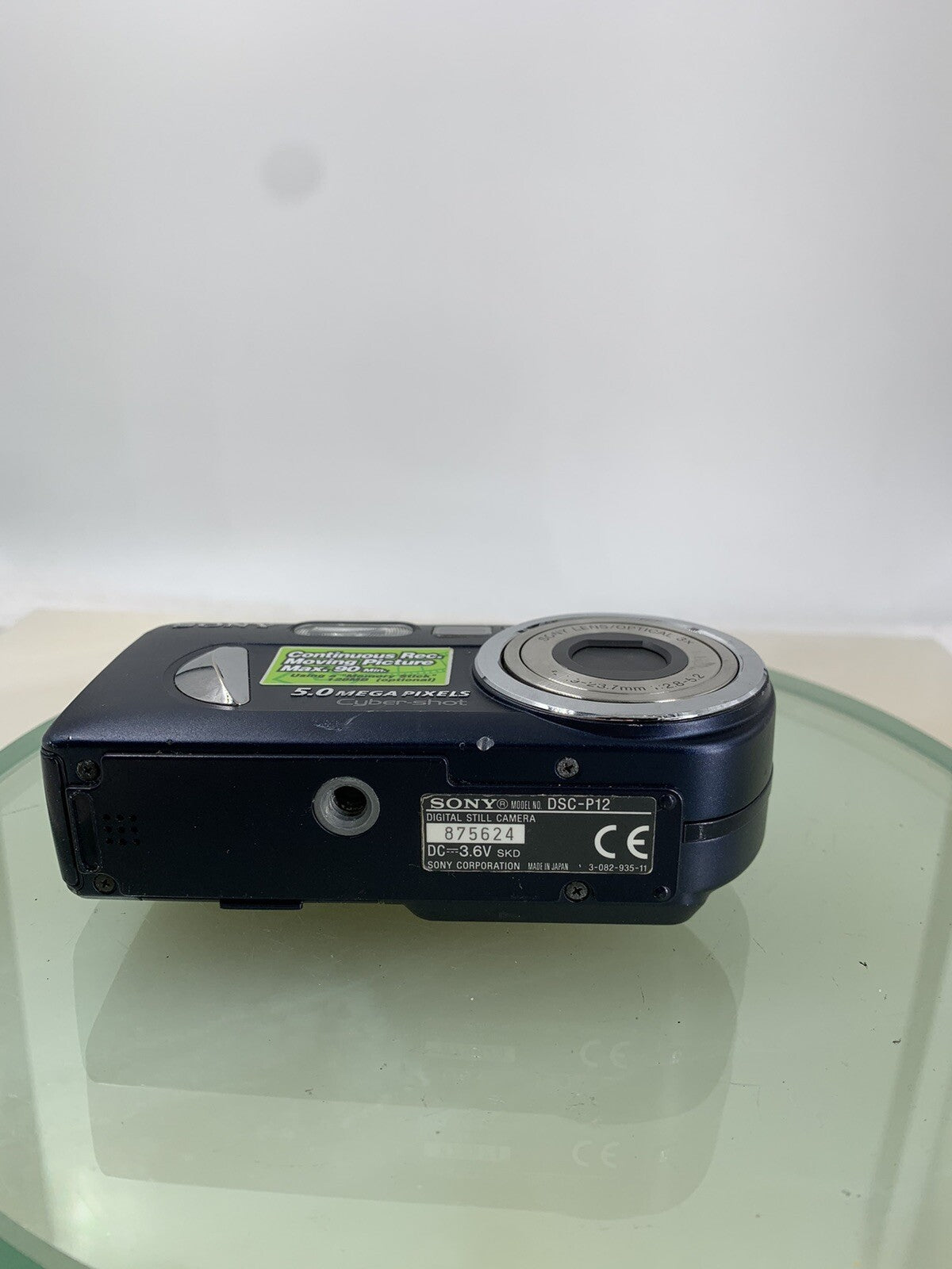 Sony Cybershot DSC-P12 5.0MP DIGITAL CAMERA BLUE + CHARGER + WIRE TESTED - 5957