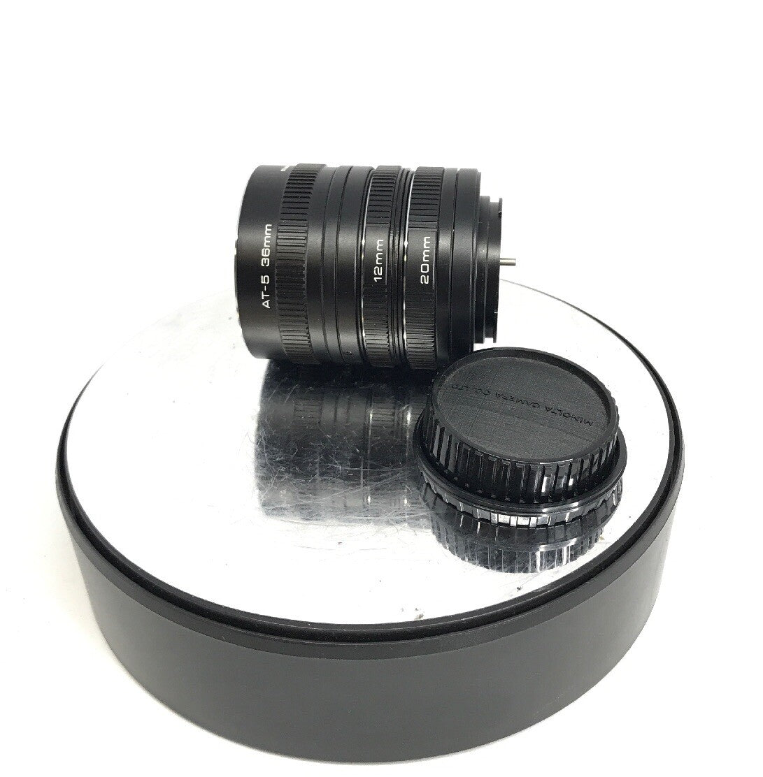 Minolta MD Fit Vivitar Automatic Extension Tube 12mm 20mm 36mm AT-5 + Case#9844