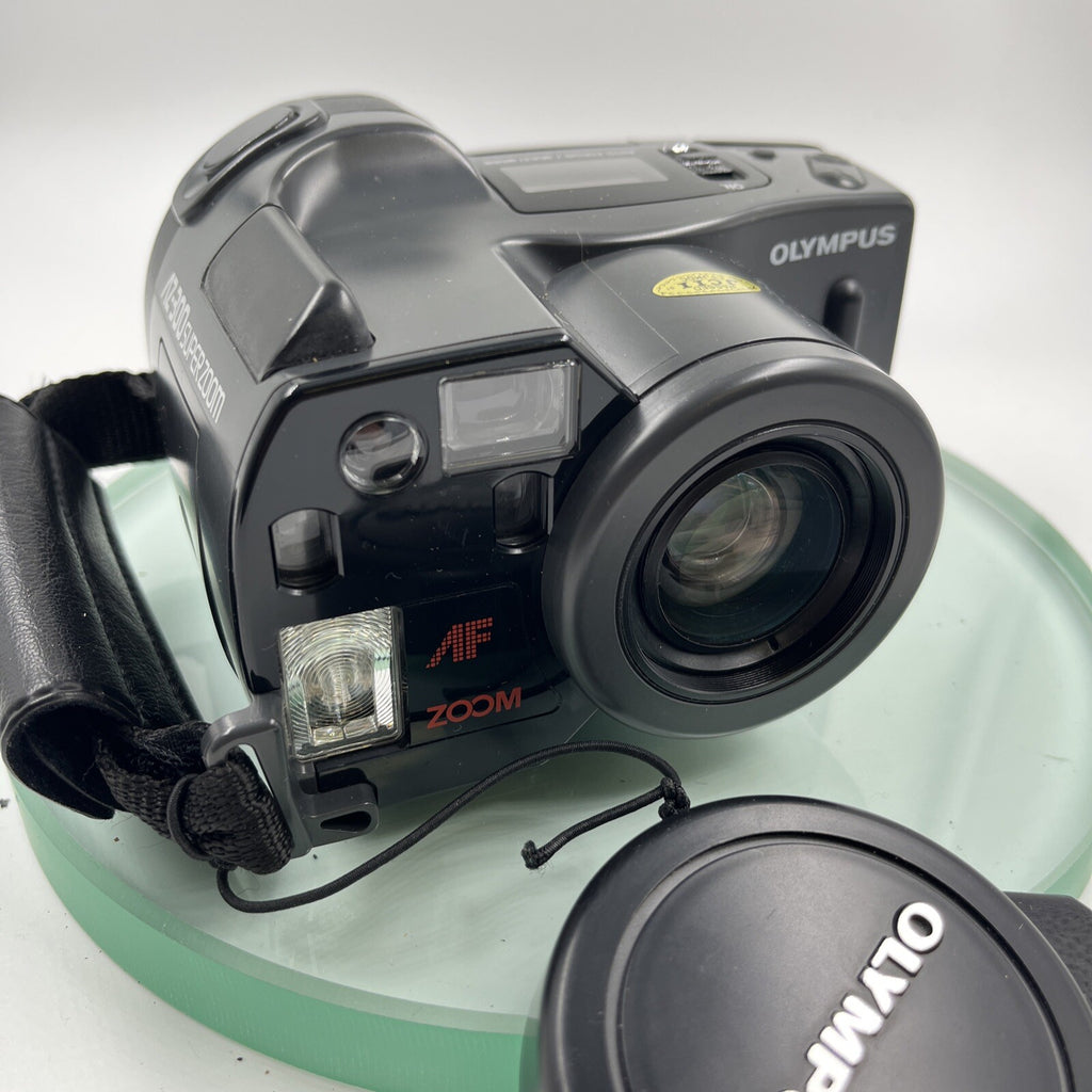 Olympus AZ-300 Superzoom Point And Shoot 35mm Compact Film Camera Working+++#5071