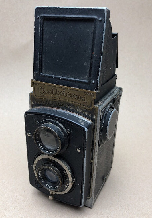 Rollei Rolleicord I Art Deco Shutter In working Zeiss 75mm lens Very Rare 19340