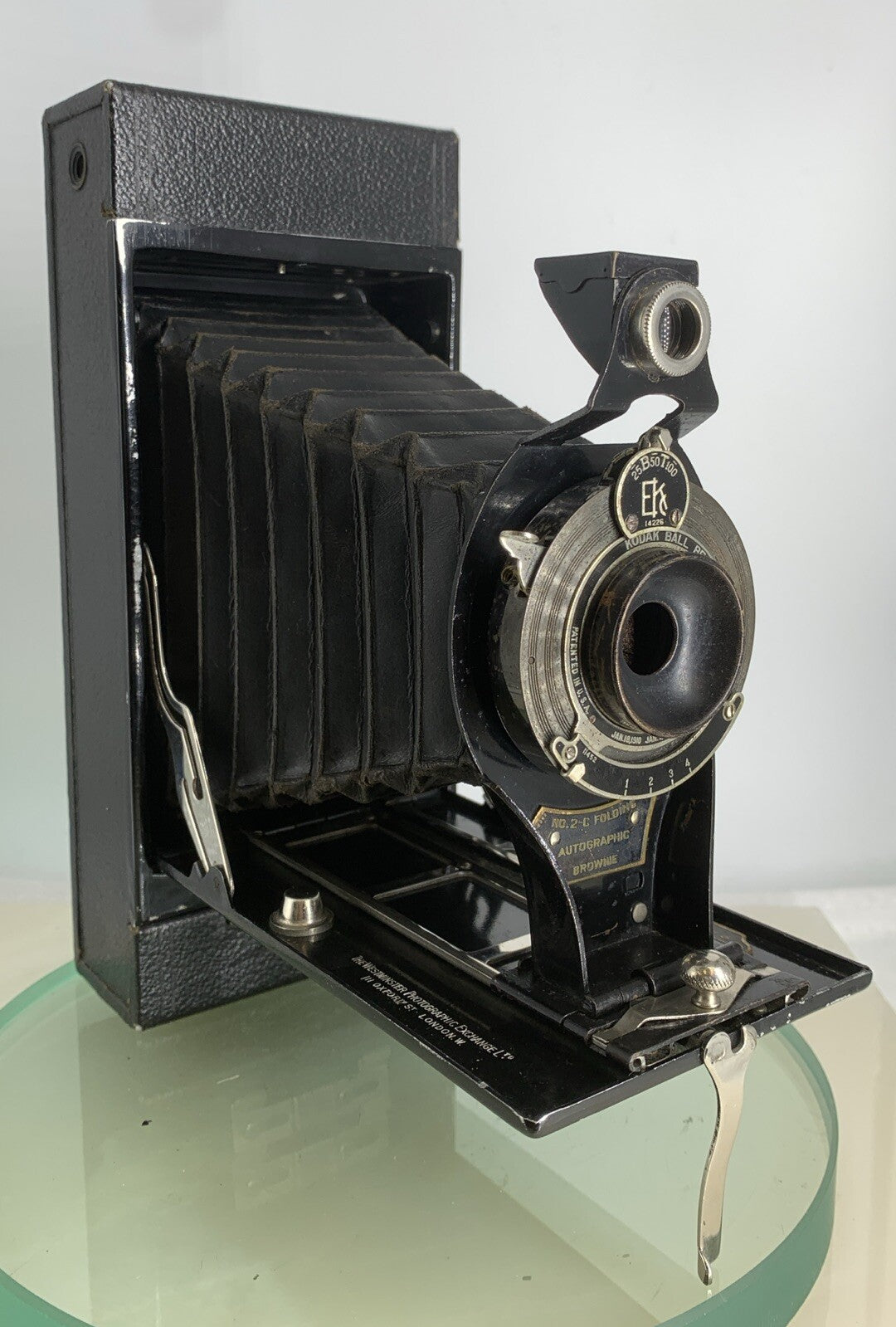 Kodak No.2CFolding Autographic Brownie. 1913. ANTIQUE Kodak. SHUTTER WORK #420