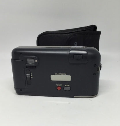 OLYMPUS NEWPIC ZOOM 90 QUARTZ DATE APS FILM CAMERA TESTED + CASE  #2884