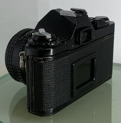 Pentax MV 1 35mm SLR Camera, with 50mm f/2 Prime Lens, Strap TESTED  #1725