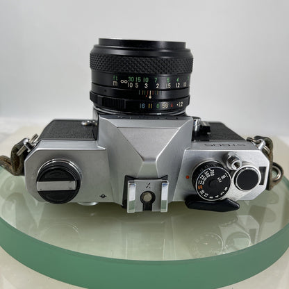 VINTAGE FUJICA ST605N SLR CAMERA WITH  FUJINON 55MM LENS+BOX TESTED. JAPAN #6288