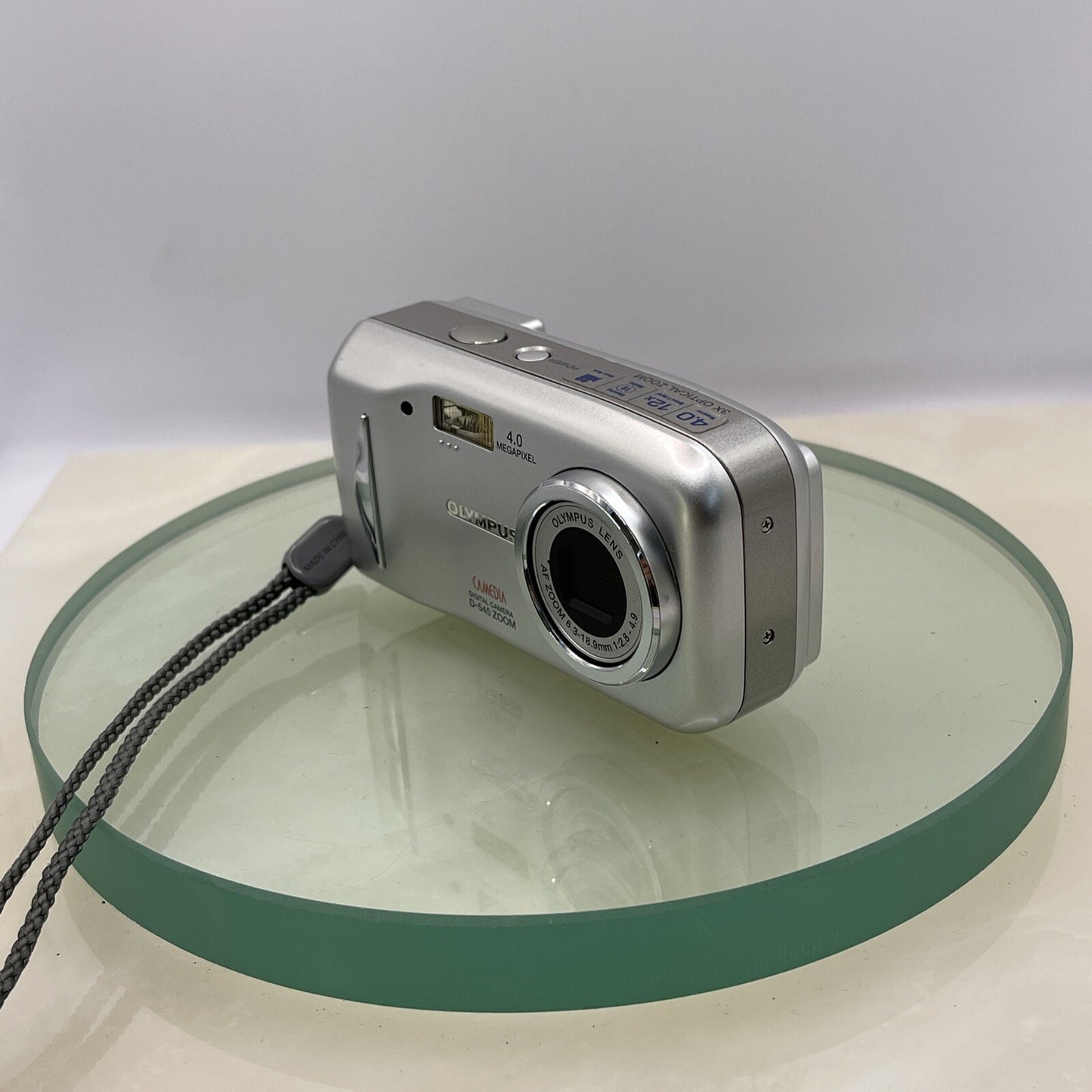 Olympus Camedia D-545 Zoom 4.0MP Compact Digital Camera Silver Fully Working#3023