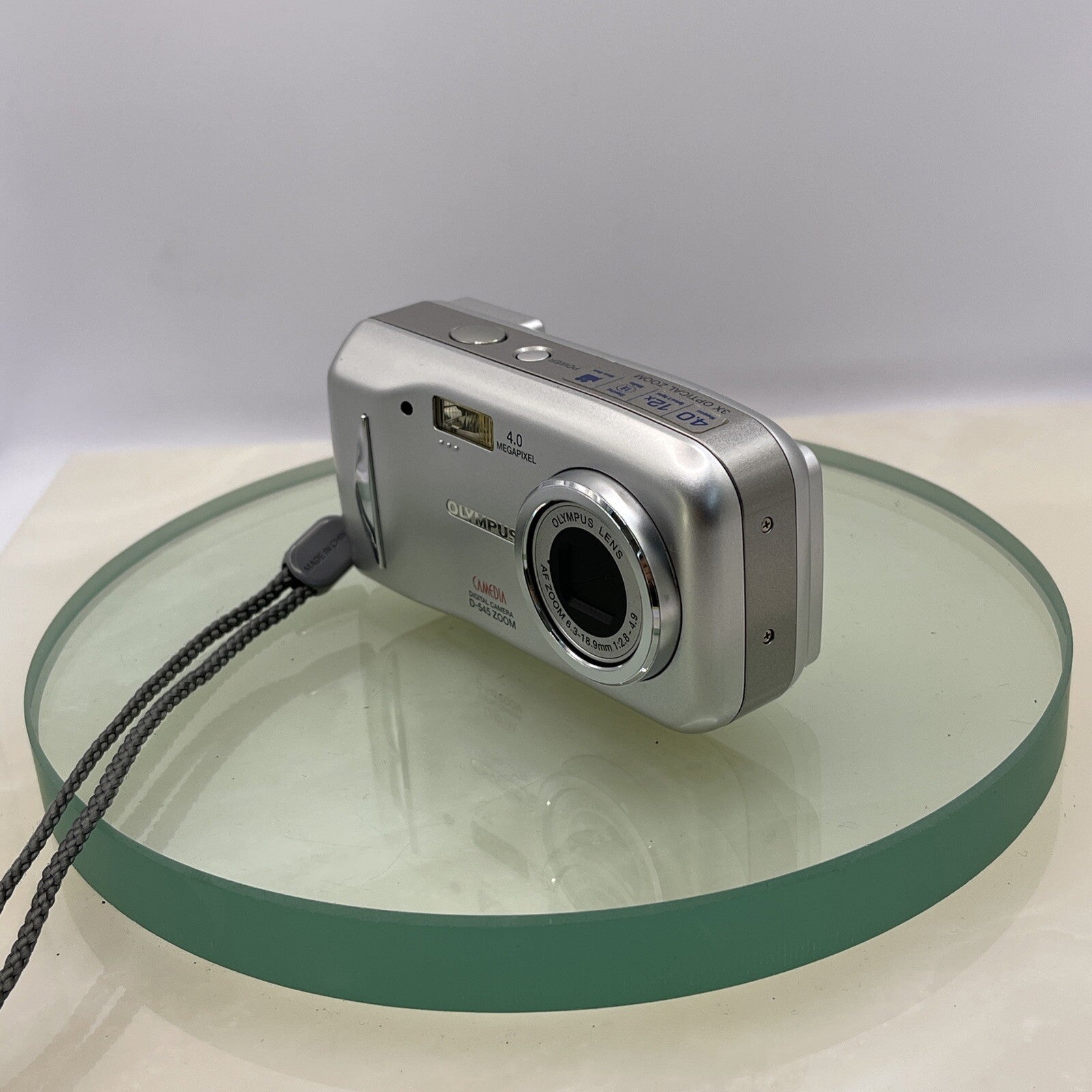Olympus Camedia D-545 Zoom 4.0MP Compact Digital Camera Silver Fully Working#3023