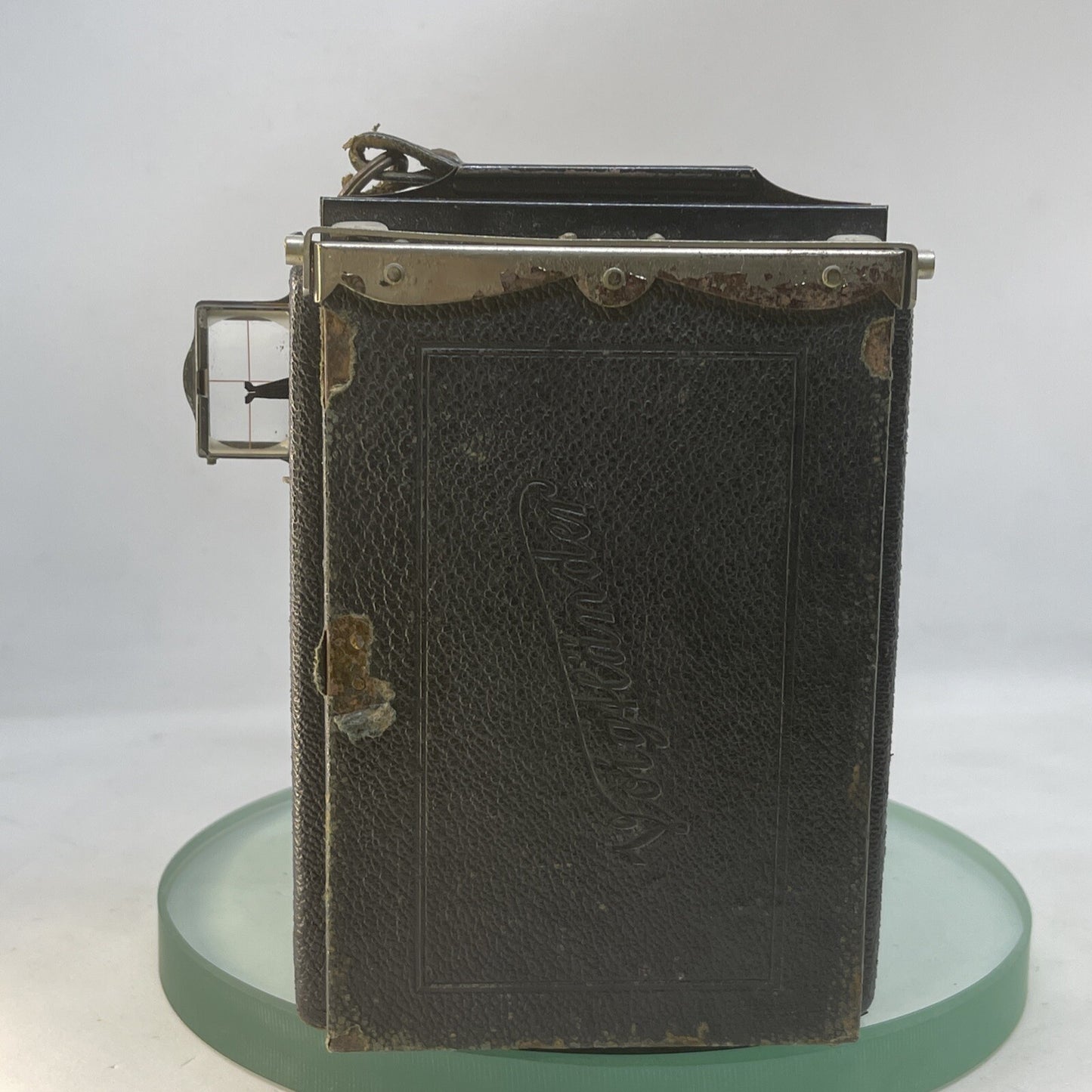 Antique Vintage Voigtlander Bergheil Folding Camera10x15 cm Double Extension 3716