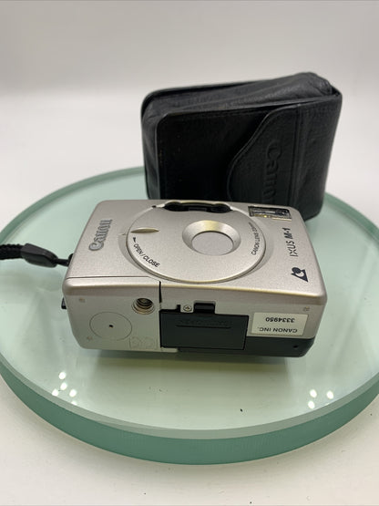 Vintage Canon IXUS M-1 APS Camera 23mm wide angle Panorama zoom Lens TESTED #4797