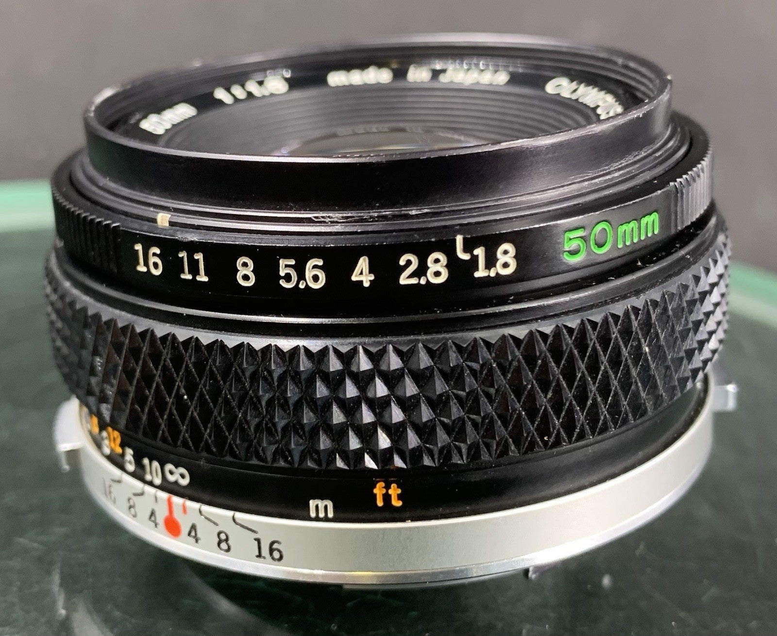 {SERVICED} Olympus OM F.Zuiko 50mm f/1.8 Auto-S Lens Mint & Working Great#00074
