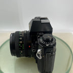 BEAUTIFUL Canon A-1 35mm SLR Camera Body+ FD 50mm f/1.8 FULLY WORKING #8748