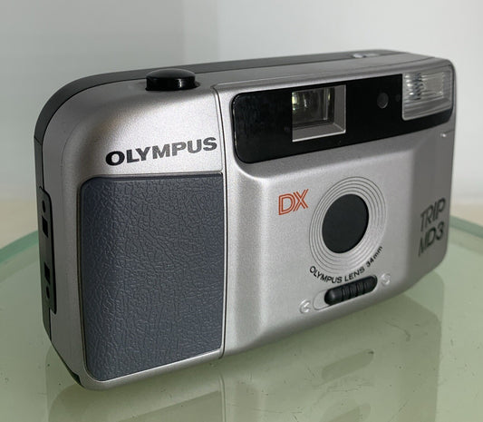 Olympus Trip MD3 35mm Film Point and Shoot Camera SILVER NOBATTERY TESTED - 8160