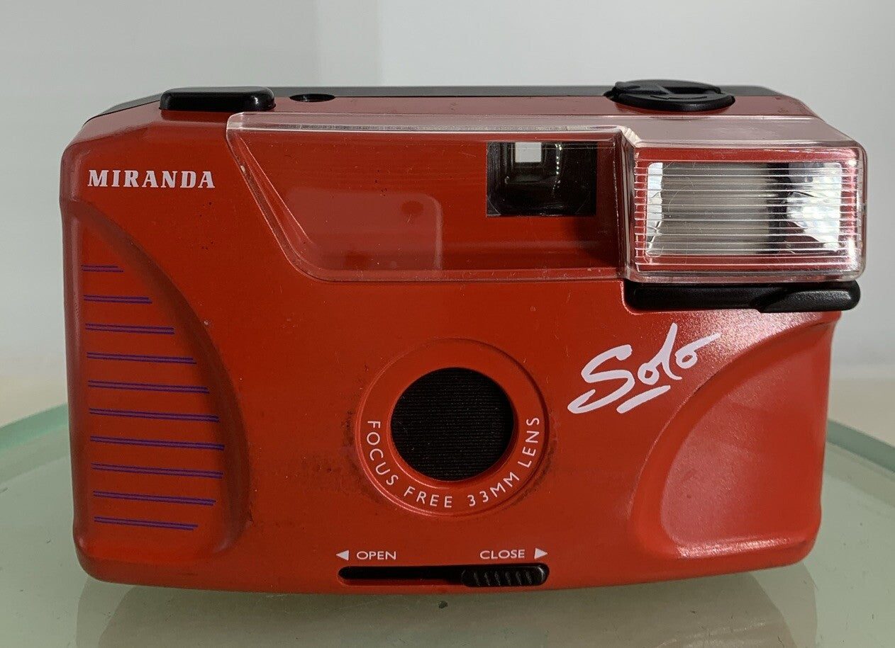 Miranda Solo Compact Camera 35mm Point And Shoot Red Film CAMERA TESTED - 7271